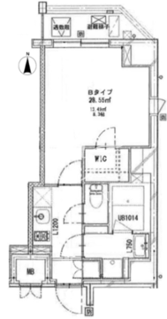 クリアルプレミア浅草橋 501 間取り図