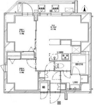 クリアルプレミア浅草橋 1401 間取り図