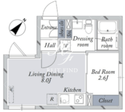 ラドゥセール文京大塚 E-401 間取り図