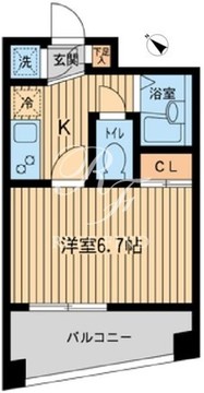 エスティメゾン千駄木 702 間取り図