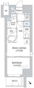 ミリアレジデンス浅草橋2 506 間取り図