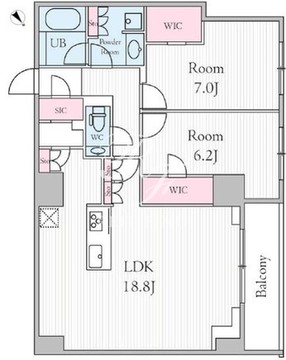 アーバンパークグラン代官山 305 間取り図