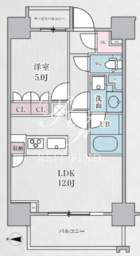 テラス浅草橋 608 間取り図