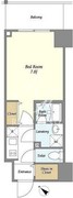 ＢｌｕＲｏｃｋ門前仲町 1002 間取り図