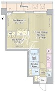 アヴォルトフェリーチェ蒲田サウス 204 間取り図 ?>