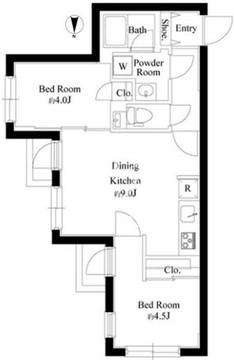 ゲートマークス三軒茶屋 203 間取り図