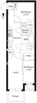 ゲートマークス三軒茶屋 201 間取り図