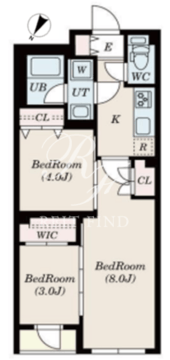 ゲートマークス三軒茶屋 202 間取り図