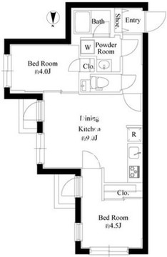 ゲートマークス三軒茶屋 303 間取り図