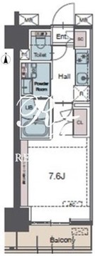 ラグゼナ田端北 402 間取り図