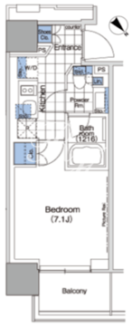 パークハビオ赤坂タワー 1301 間取り図