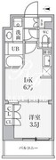 シーズンフラッツ住吉 405 間取り図