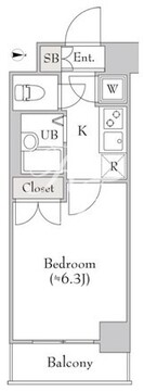 ラサンテ広尾 508 間取り図