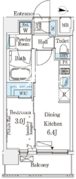 イプセ住吉 602 間取り図