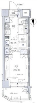 レジデンシャル池袋本町 513 間取り図