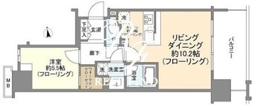 シティハウス西池袋 1806 間取り図