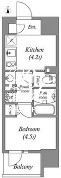 コスモグラシア三ノ輪 704 間取り図