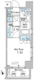 パークアクシス門前仲町 404 間取り図