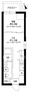 ラ・ペルラ文京小石川 503 間取り図