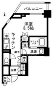 レジディア中落合 A402 間取り図