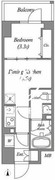 コスモグラシア両国レジデンス 804 間取り図