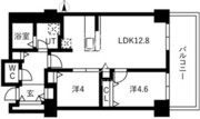 シティコート目黒 4-514 間取り図