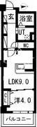 アクティ目黒駅前 1-707 間取り図