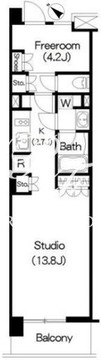 ブリリアイスト三軒茶屋 I-403 間取り図