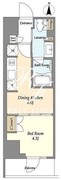 ラサンテ上野 203 間取り図