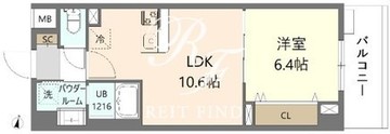 ウエサカステューディオ 102 間取り図