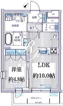 クラルテラセ新宿富久 303 間取り図