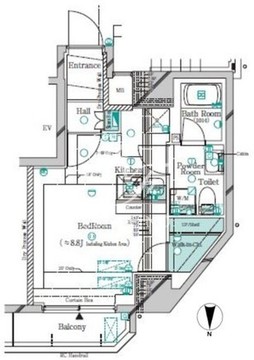 ガリシア錦糸町5 801 間取り図