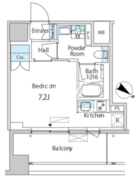 エムエー月島 1008 間取り図