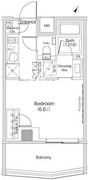 ザ・パークハビオ渋谷クロス 415 間取り図