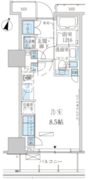 パークアクシス赤坂見附 1004 間取り図