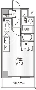 ディームス麻布狸穴町 410 間取り図