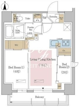 アーバネックス東京八丁堀 701 間取り図