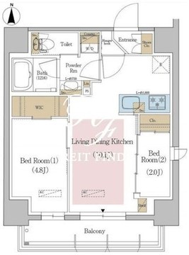 アーバネックス東京八丁堀 901 間取り図