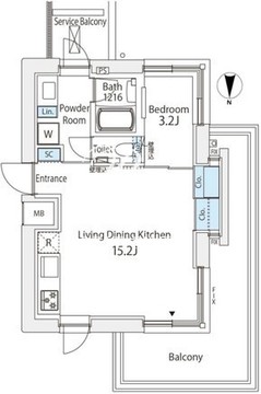 番町會所 302 間取り図