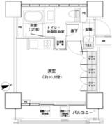 パークキューブ愛宕山タワー 606 間取り図