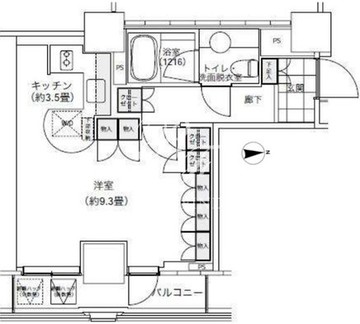 パークキューブ愛宕山タワー 2704 間取り図