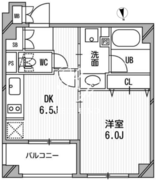 クリオ三田ラ・モード 607 間取り図
