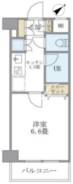 KDXレジデンス西新宿 703 間取り図