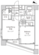 ファーストリアルタワー新宿 2204 間取り図