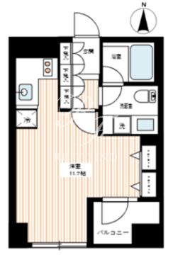 カスタリア高輪台 903 間取り図