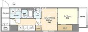 アジュールテラス門前仲町 501 間取り図