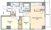 アジュールテラス門前仲町 601 間取り図