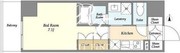 シーズンフラッツ押上サウス 802 間取り図