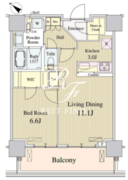 ルミレイス豊洲 1501 間取り図