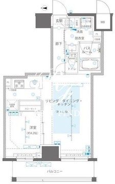 ズーム浅草ウエスト 1202 間取り図